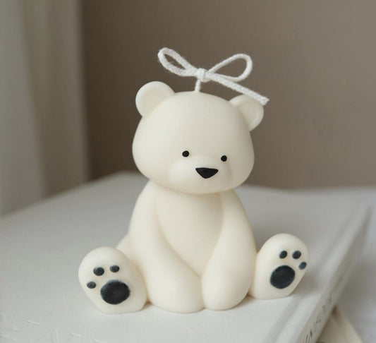 Candela artigianale a forma di Orso - LumiHer