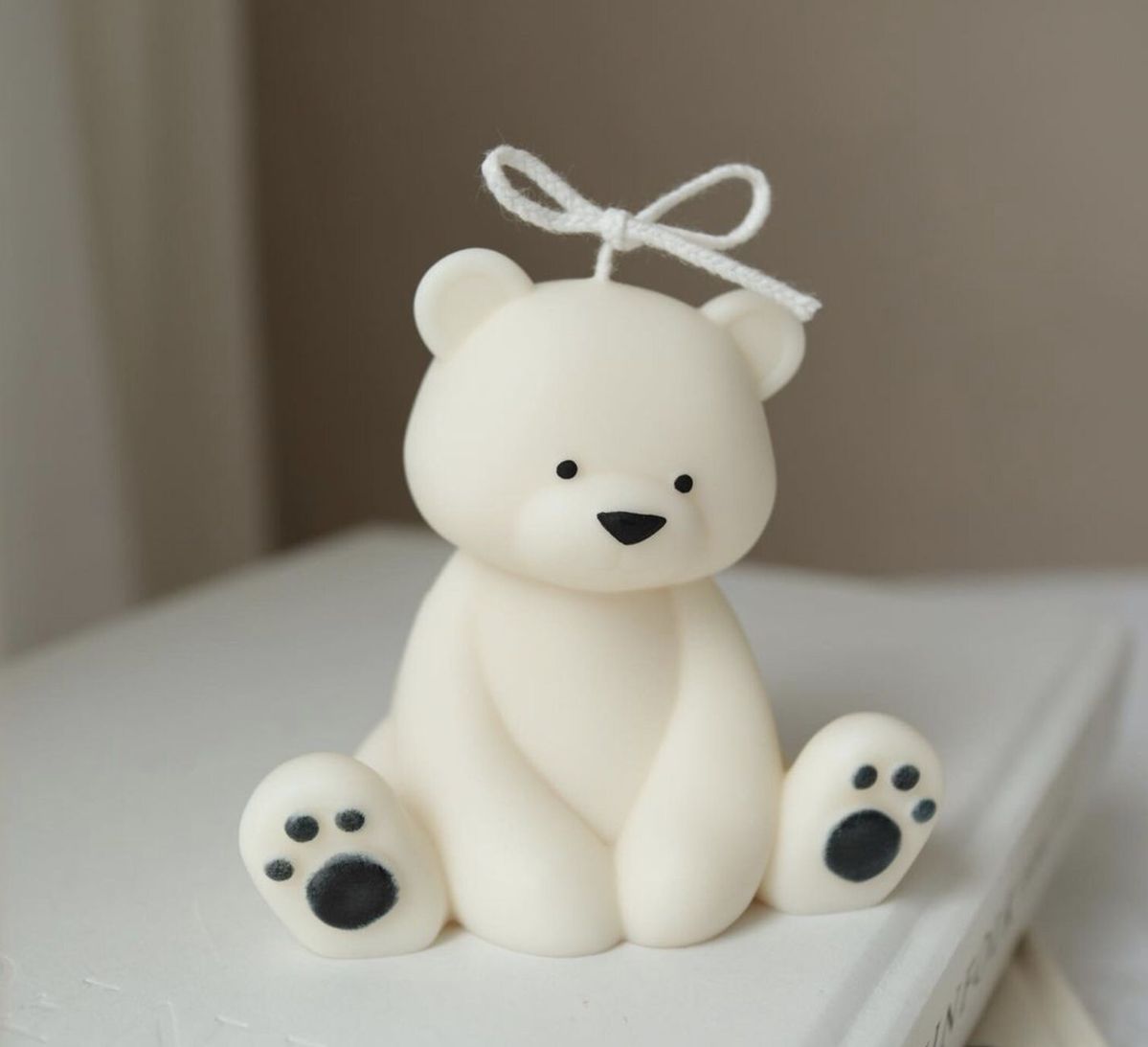 Candela artigianale a forma di Orso - LumiHer