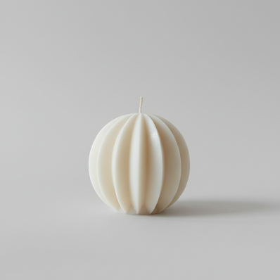 Candela Artigianale "Globe" - Ambra e Tabacco - LumiHer