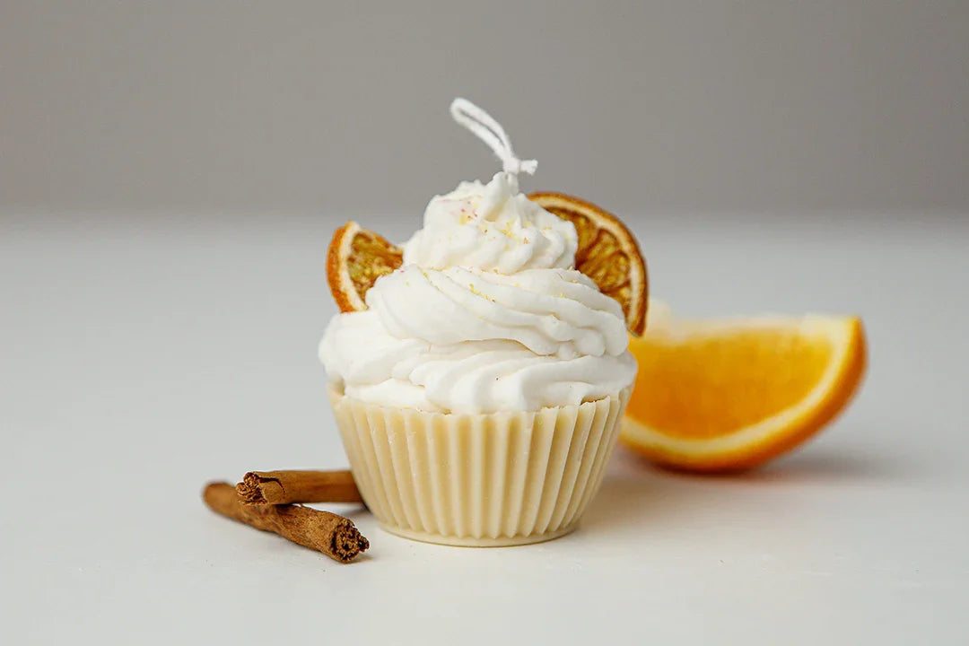 Candela Cupcake all'Arancia dolce | Candela Profumata - Lumiher - LumiHer