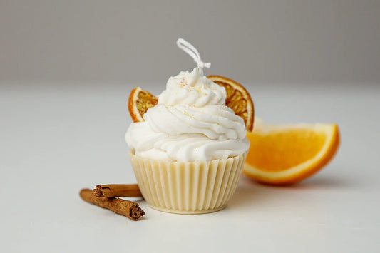 Candela Cupcake all'Arancia dolce | Candela Profumata - Lumiher - LumiHer