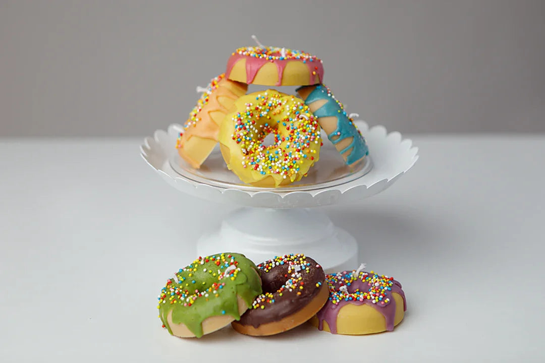 Candela artigianale Donut colorato | Singola a Scelta - Lumiher - LumiHer