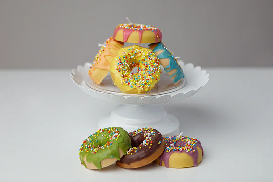 Candela artigianale Donut colorato | Singola a Scelta - Lumiher - LumiHer