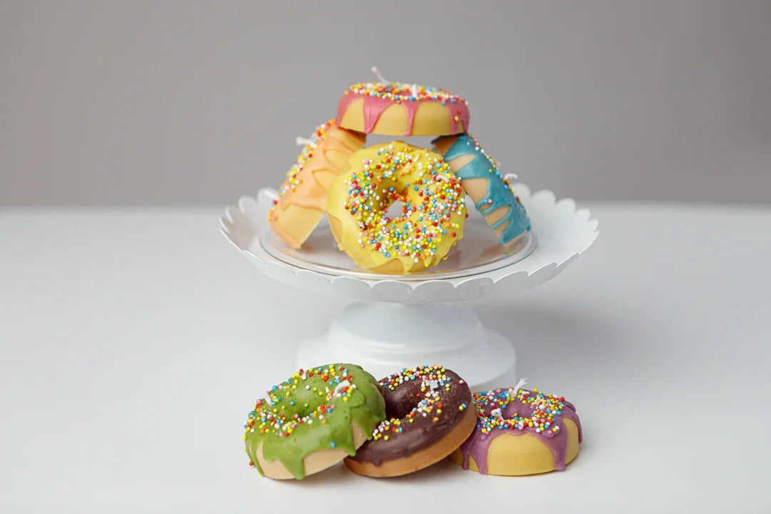 Candela artigianale Donut colorato | Singola a Scelta - Lumiher - LumiHer