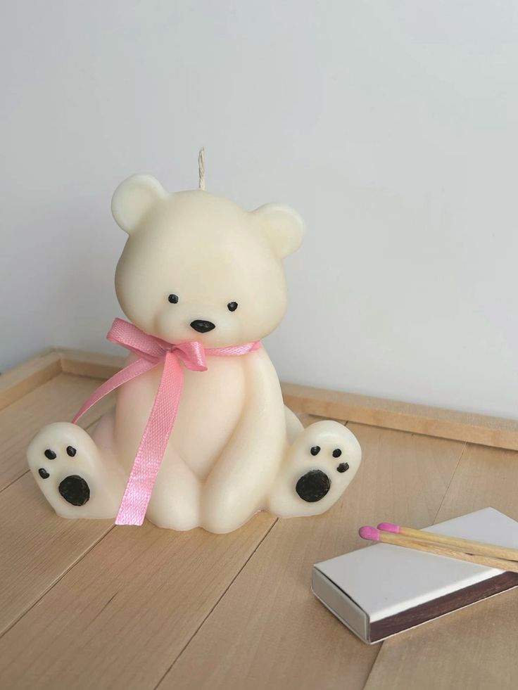 Candela artigianale a forma di Orso - LumiHer