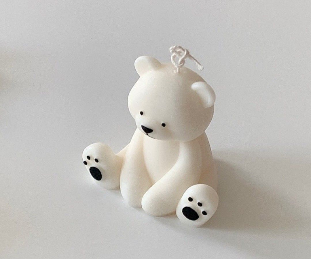 Candela artigianale a forma di Orso - LumiHer